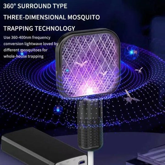 USB Electric Mosquito Killer Racket Lamp | Silent & Safe Insect Killer Light