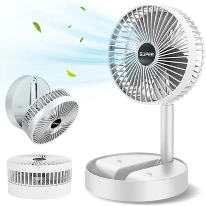 Portable Rechargeable Mini Fan – Ultra Quiet Sleep Cooling Fan with Gentle Airflow (USB Powered)
