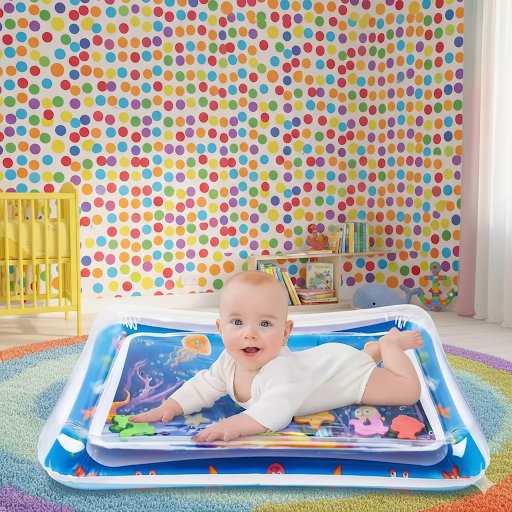 🌊 Baby Water Play Mat – Inflatable Tummy Time Activity Mat for Infants & Toddlers