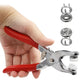 Metal Snap Button Kit with Hand Press Pliers – 50PCS Snap Fasteners for Sewing, DIY Crafts, Clothes & Hats