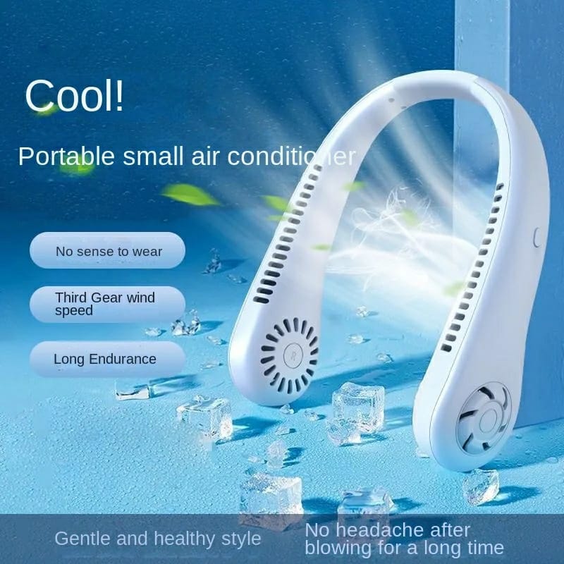 Portable Bladeless Neck Fan - Rechargeable USB Cooling Fan