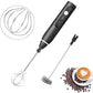 Rechargeable Electric Milk Frother – 2-in-1 Coffee Beater & Egg Whisk