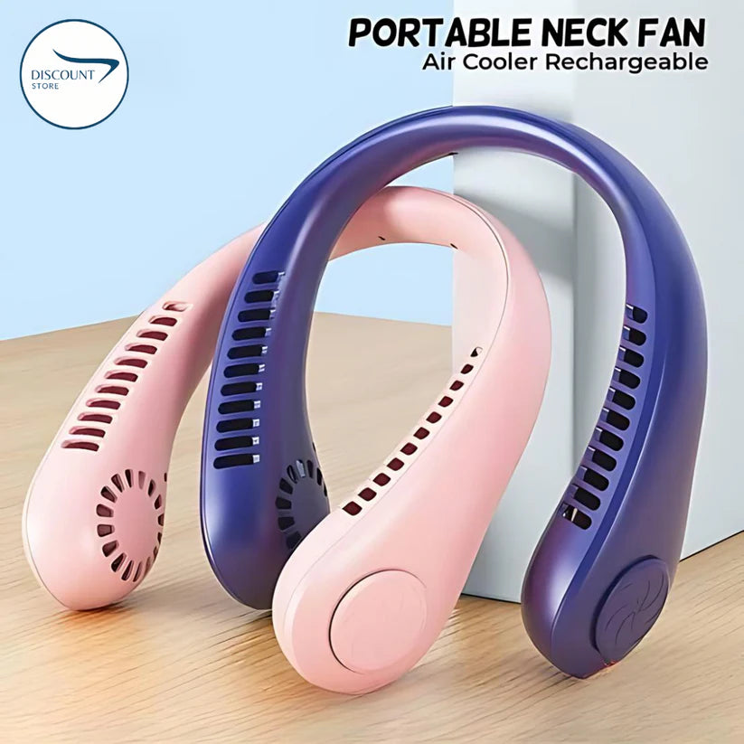 Portable Bladeless Neck Fan - Rechargeable USB Cooling Fan
