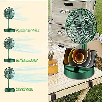 Portable Rechargeable Mini Fan – Ultra Quiet Sleep Cooling Fan with Gentle Airflow (USB Powered)