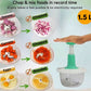 1.5L Multi-Function Hand Food Chopper – Manual Vegetable & Fruit Cutter (Strong Blades) 🥗🔪
