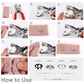 Metal Snap Button Kit with Hand Press Pliers – 50PCS Snap Fasteners for Sewing, DIY Crafts, Clothes & Hats