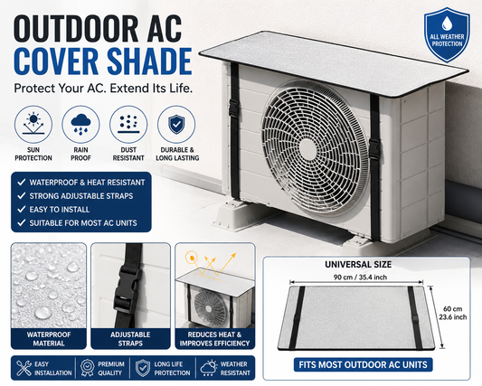 Premium Outdoor AC Cover Shade – Waterproof Air Conditioner Protection Roof Cover